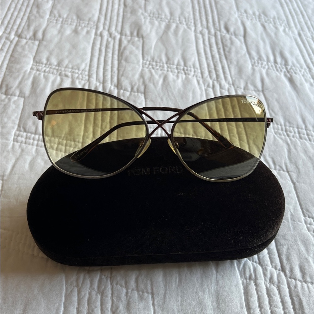 Tom Ford Gold-Tinted Sunglasses